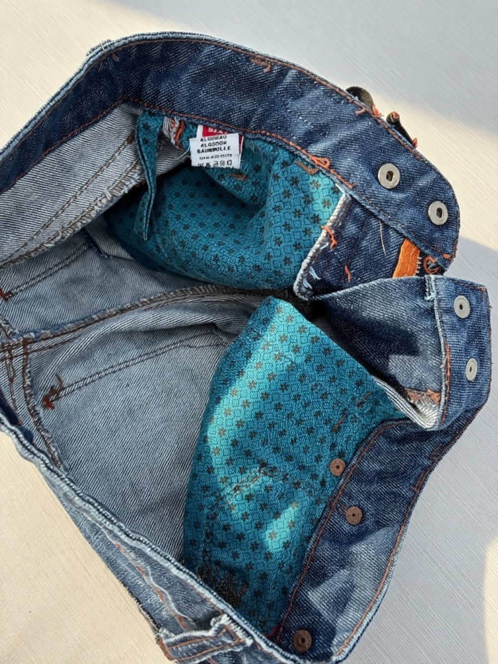 Miss Sixty Vintage Y2K Low Rise Flame Denim Micro Shorts Size 27 - Picture 8 of 8